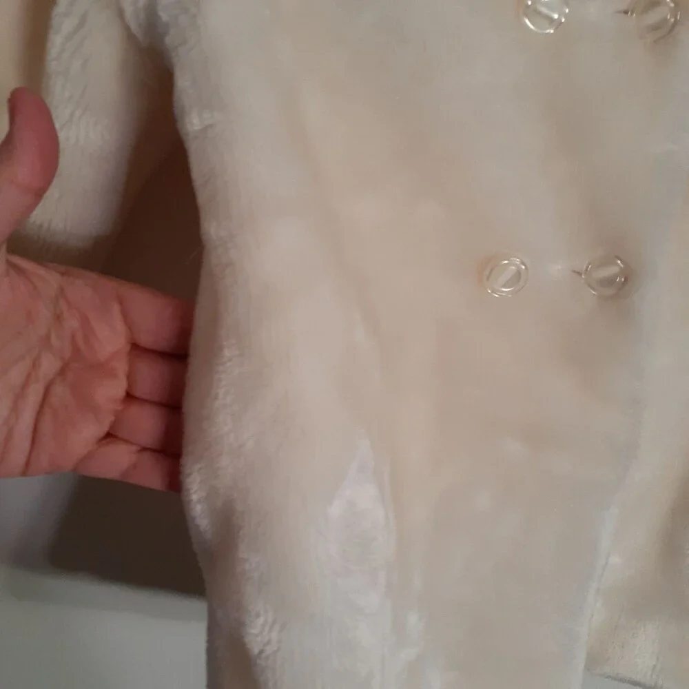 Weather Tamer jacket 4T white fur coat vintage girls toddler 4 winter fall